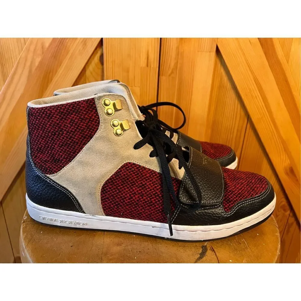 Creative Recreation Red/Black  Sneakers Shoes Size 11